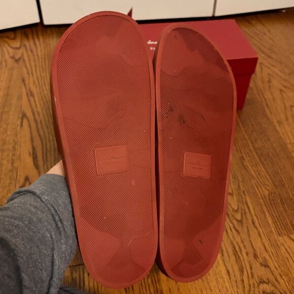 Salvatore Ferragamo Groove Pool Slides Size 12 Box Included main image 5
